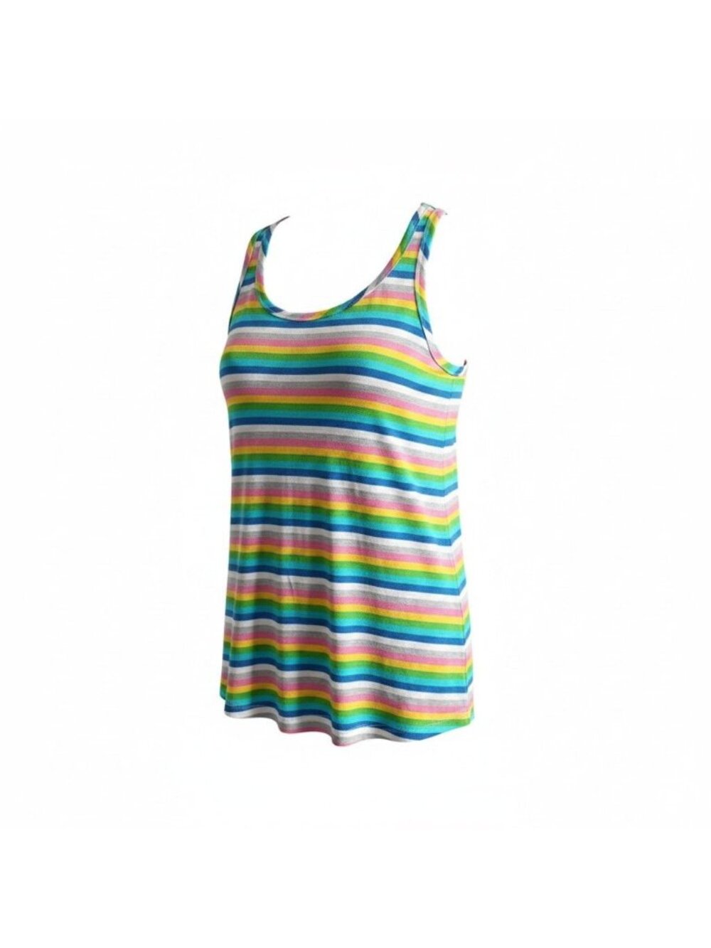 Colorful striped tank top by KNIT MATES Sz Medium